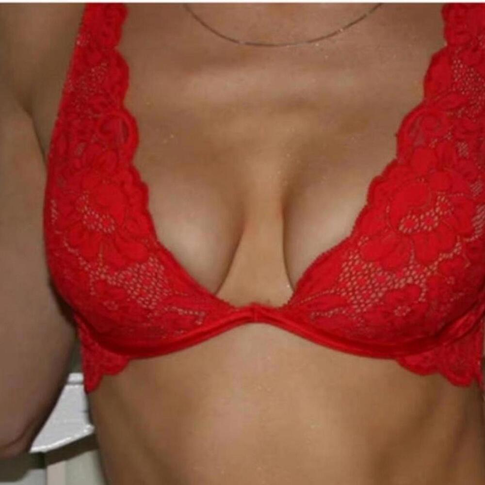 NWT HAH Red Bra Size 28-38D